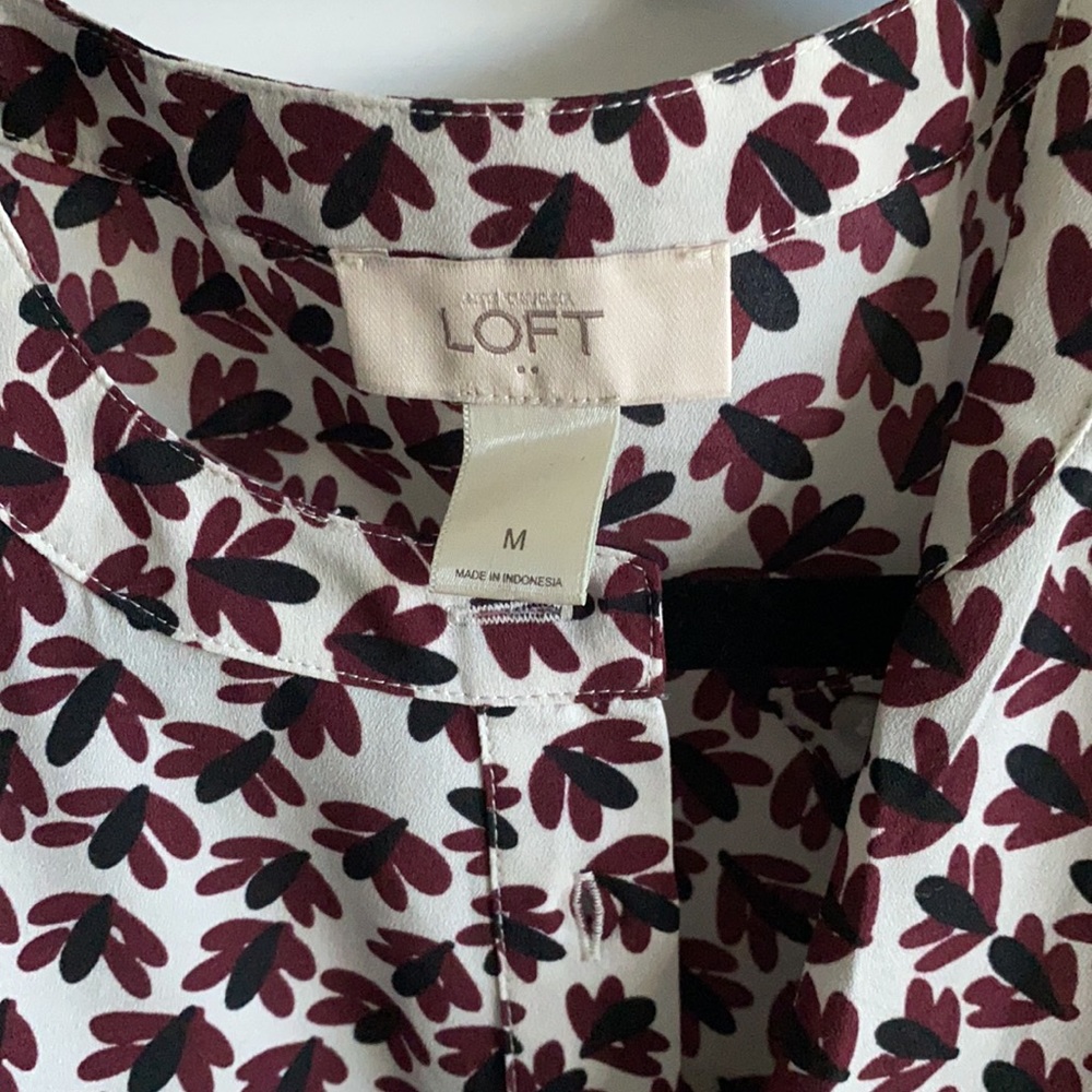 Loft bundle of 3 dresses size 10, LP, and medium. Sleeveless floral print. - Picture 7 of 7